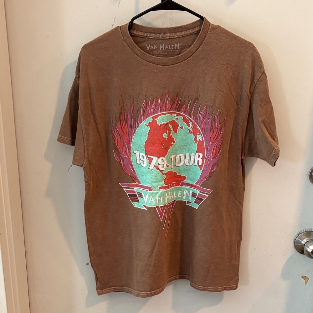 Van Halen 1979 Tour Brown T-Shirt